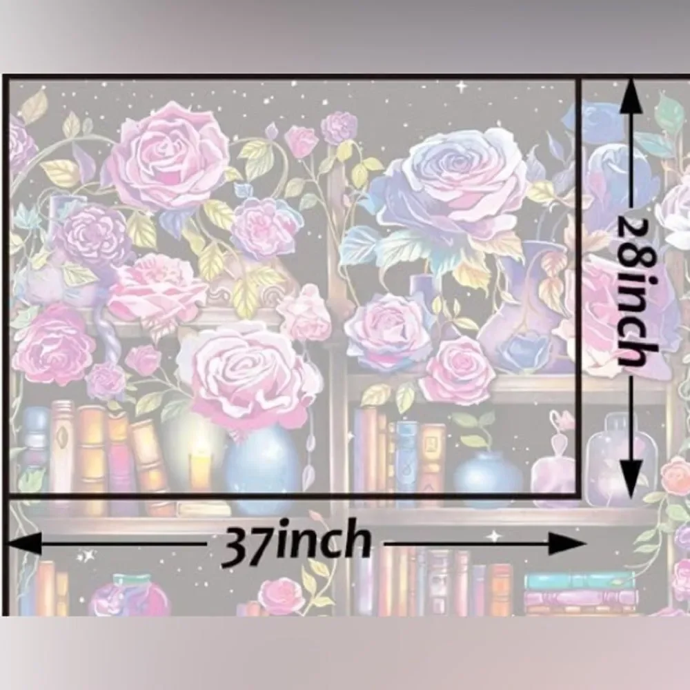 Bookshelf print wall tapestry 28 x 37